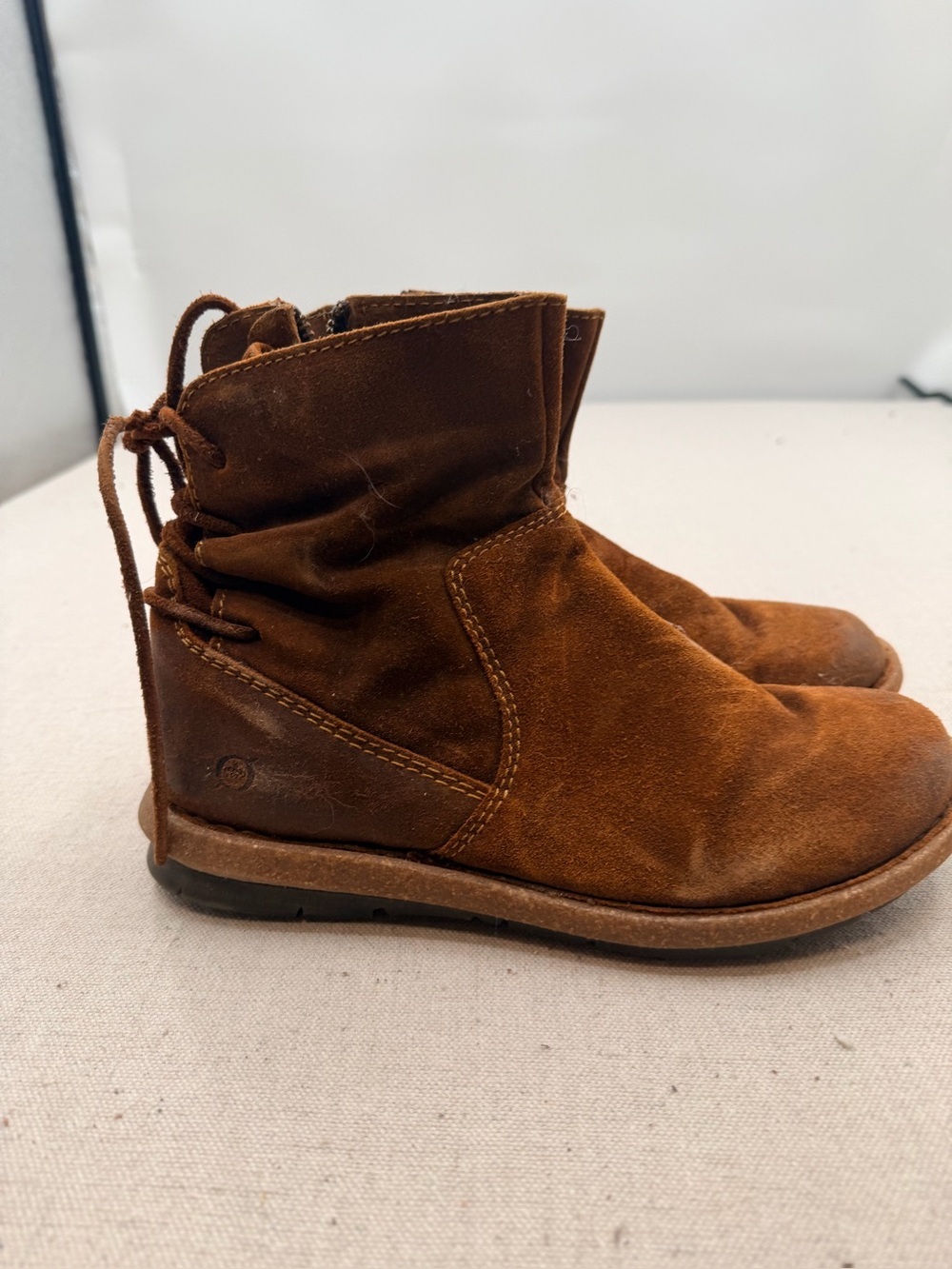 Born Suede Ankle Boots in Brown
